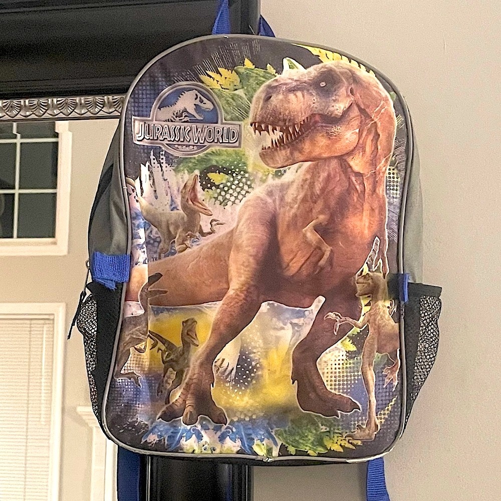 Amazing Jurassic World backpack( universal studios) 💙🖤